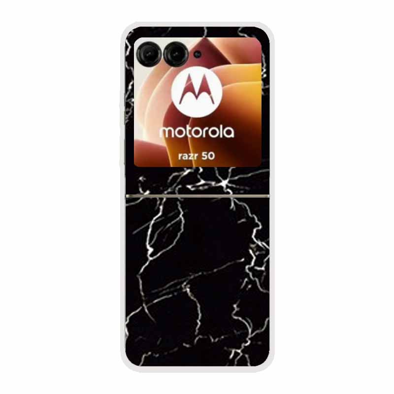 For Motorola Razr 50 Ultra Case Plastic Hard Painted Cartoon Transparent Back Cover Case for Motorola Razr 50 5G Hard PC Case 50
