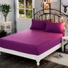 LAGMTA 1pc 100% Polyester Solid Fitted Sheet Mattress Cover Sheet Four Corners With Elastic Band Can Be Customized
