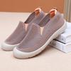 Summer New Openwork Women's Shoes Breathable Casual One-foot Mom Shoes Lightweight and Comfortable Mesh Middle-aged and Elderly Slip-ons