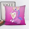 Cartoon Raving Rabbids Game Pillow Case Square Pillow Bedroom Sofa Leisure Comfort Cushion Car Living Room Home Decoration