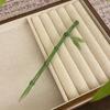 Green Chopstick Hairpin Bamboo Leaf Barrette New Hair Stick  for Women