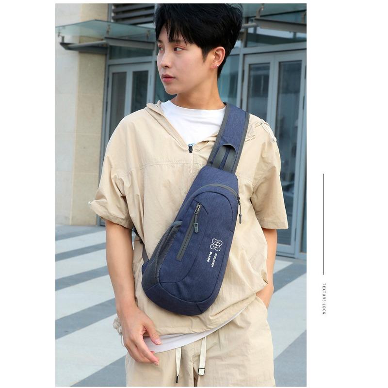 Bolso de Hombro Deportivo para Hombre y Mujer Multifuncional Mini Petaca Exterior Bolso Pequeño de Pecho Ocio Viaje Bandolera Bolso de Pecho