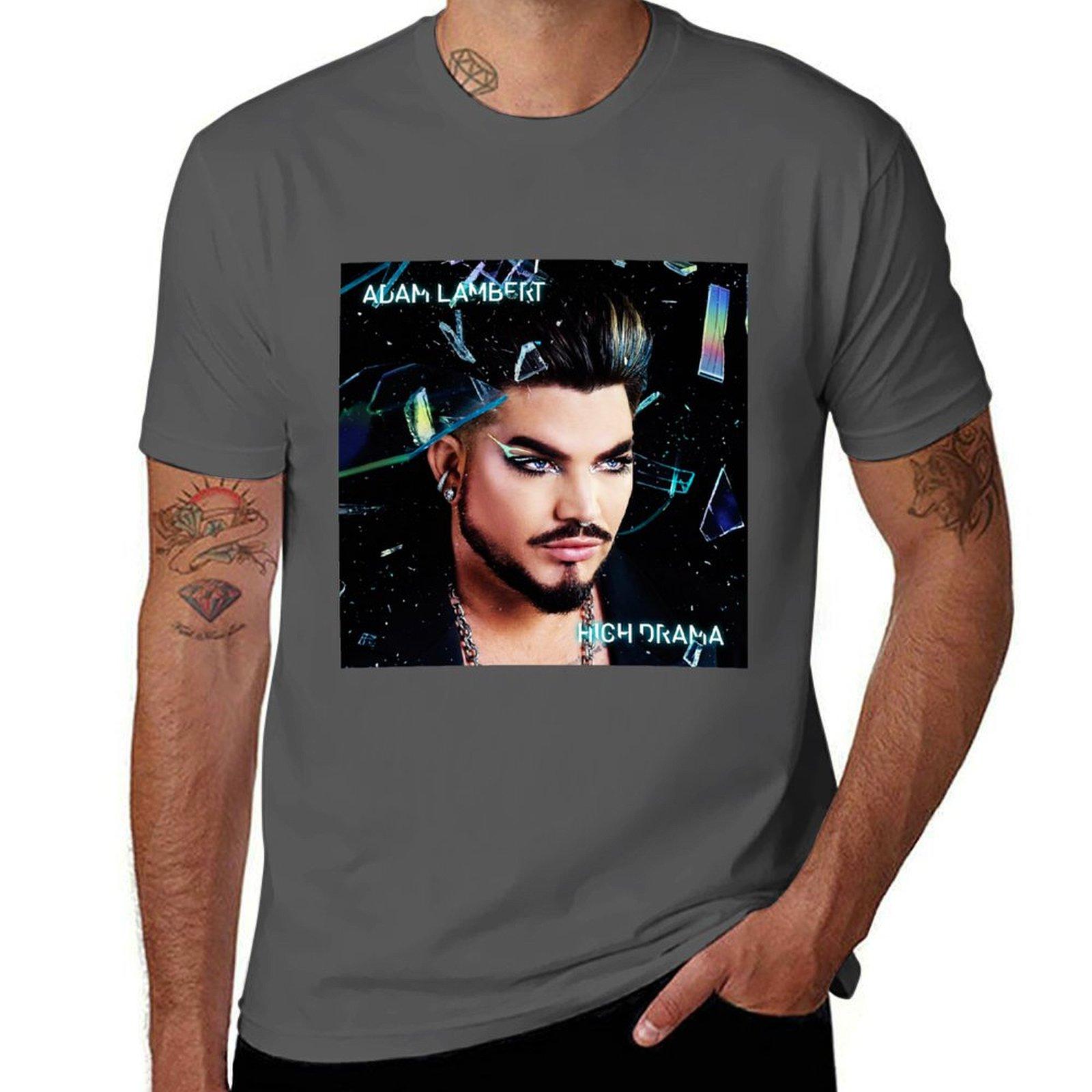 Высокая драма Адам Ламберт Футболка милые топы милая одежда аниме футболки футболки для мужчин упаковка 4XL