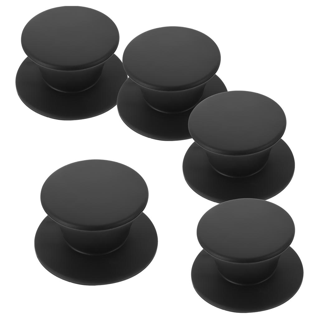 5 Pcs Cooking Utensils Silicone Lid Handle Pans Universal for Pots Iron Replacement Knobs
