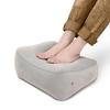 1Pc Gray Inflatable Footrest Pillow Pvc Foot Rest Air Pillow Cushion For Travel Office Home Leg Relaxing Feet Tools Under Desk