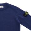 Stone Island Solid Color Logo Long Sleeve Crew Neck Sweater Kids sweater Blue 7516506A1-V0027
