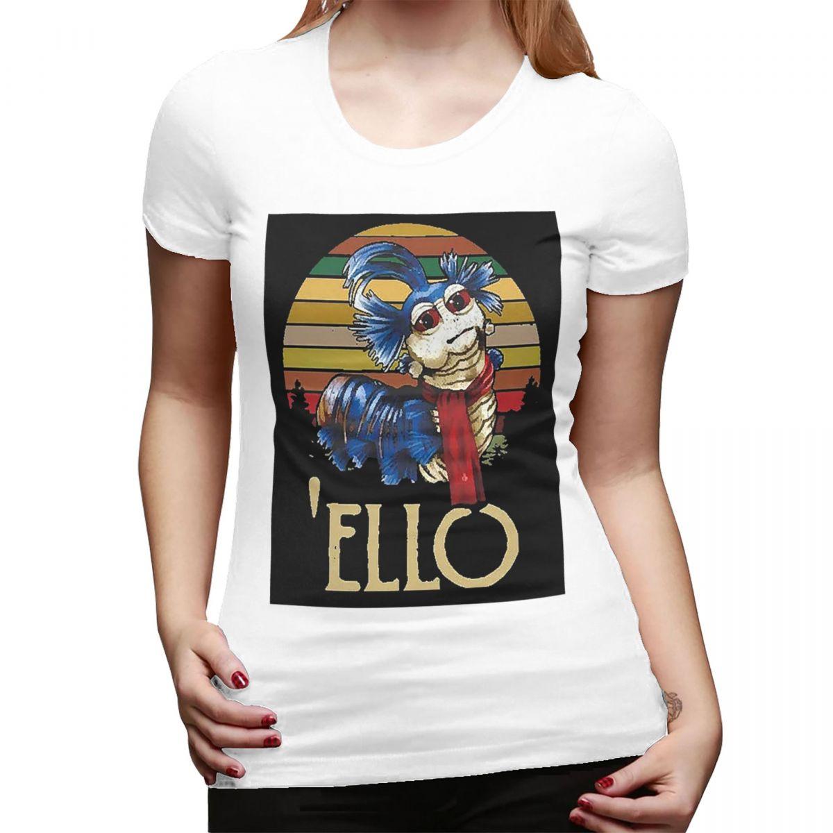 Labyrinth The Worm Ello Cult Labyrinth TShirt for Women Crew Neck Streetwear T Shirts Womens Tees Short Summer Clothes Tops S