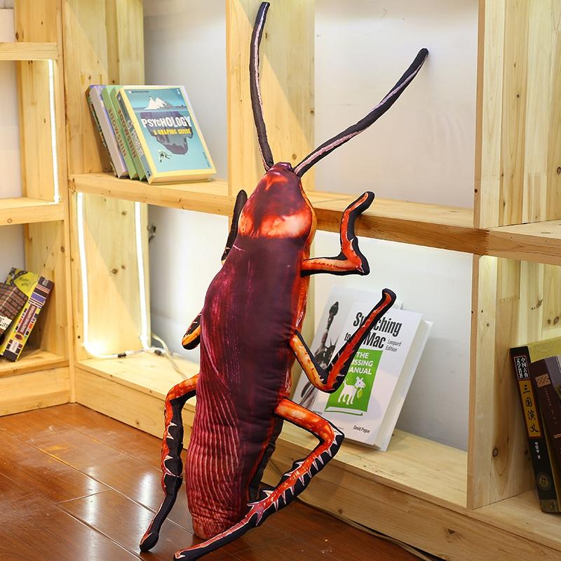 Cockroach Plush Toy 3D Simulation Insect Pillow Funny Weird Gift for Kids Birthday Party Favor
