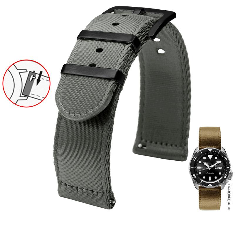 Pro 22mm Nylonový 20mm Řemínek na hodinky Seiko Citizen Huawei Watch Náramek Náramkové hodinky Pásek Nylonový Řemínek na hodinky S rychloupínací osičkou