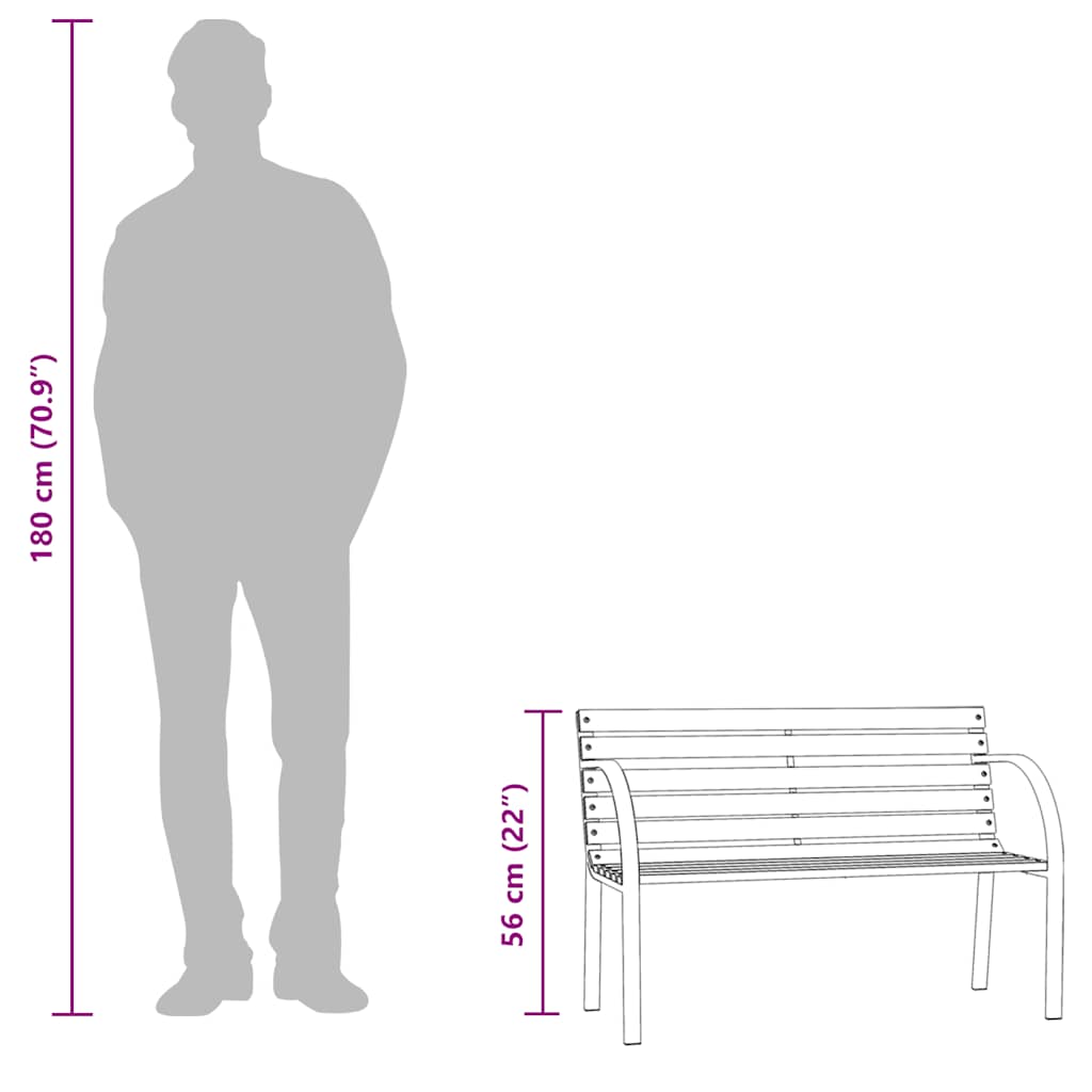 Vidaxl Ławka Ogrodowa Dla Dzieci, 81 Cm, Drewno Stroigły, Szara