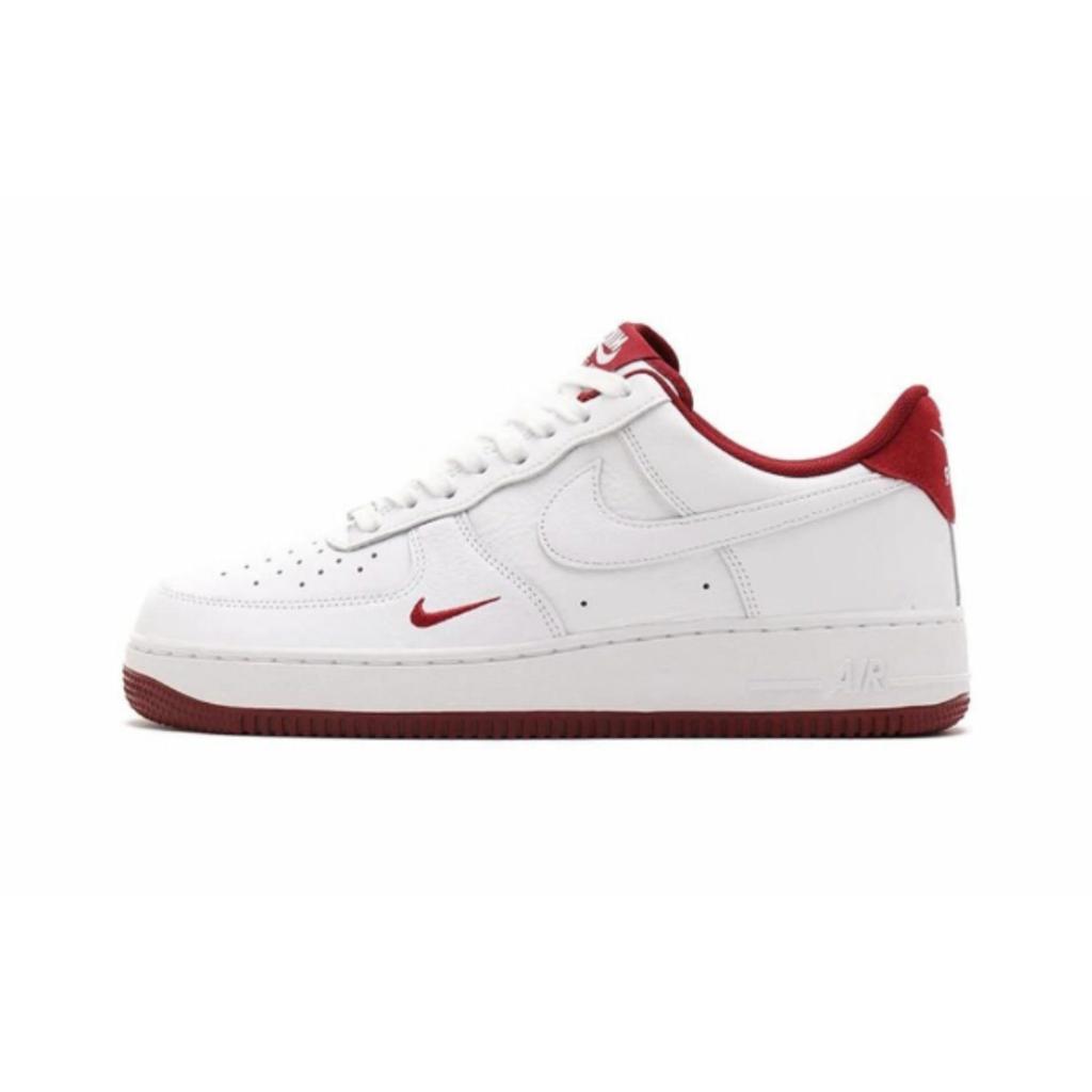 Nike Air Force 1 Slip Resistant Abrasion Resistant Low Top Skateboard Shoes Men's Burgundy HM9483-100(Team943-SBOX