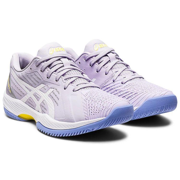 Asics Solution Swift FF Comfortable Durable Low Top Tennis Shoes Women Sneaker Purple White 1042A197-500