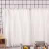 Miniature Curtains Doll Mansion White Window Shades 1:12 Scale Miniature Pleated Curtains with Rod for Dolls Bedroom Accessories