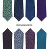 Men's High-End Floral Multi-Black Cashew Print 8cm Tie