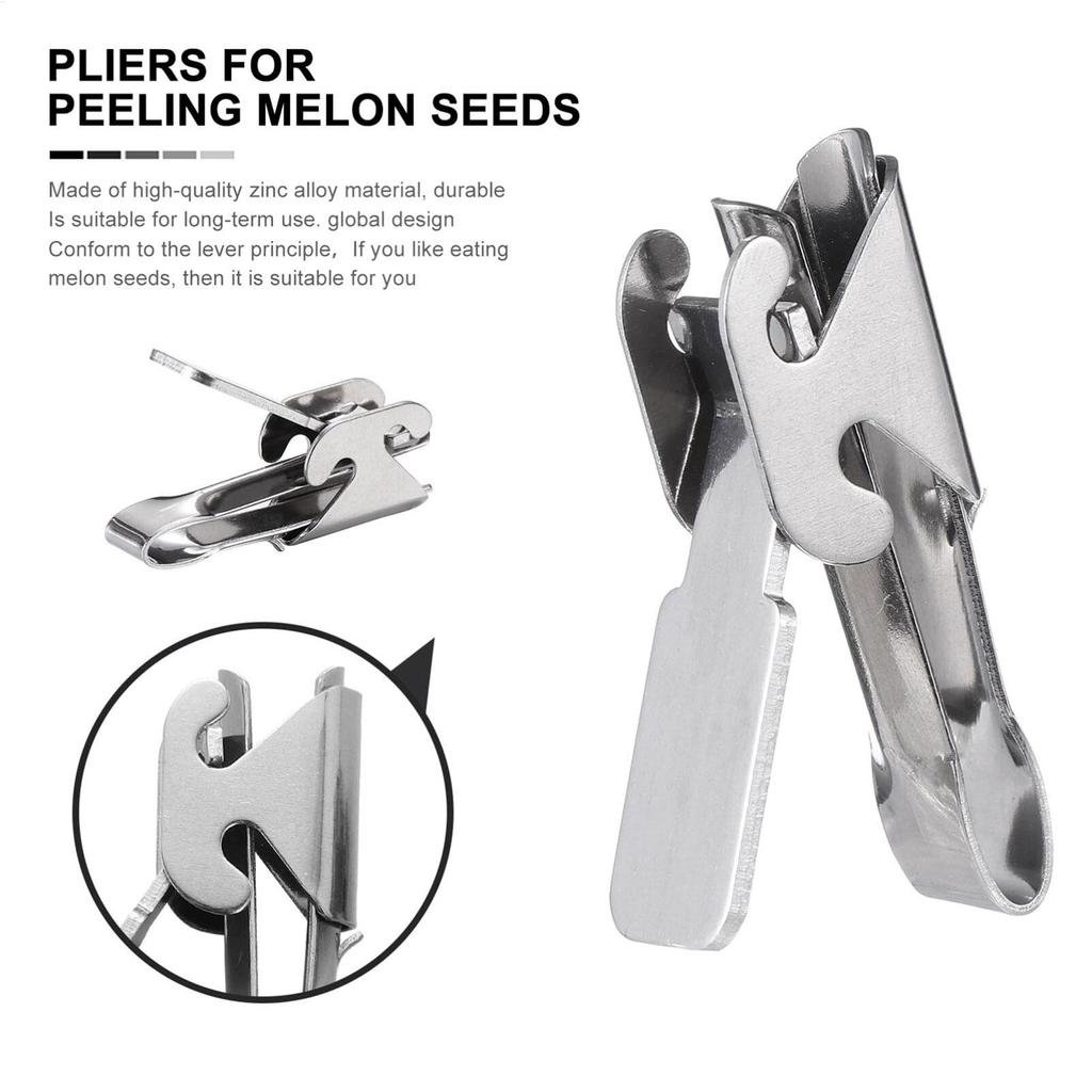 2 In1 Stainless Steel Nut Sheller Clamp  Kitchen gadgets Multi-Functional Seed Peeler Pliers Heavy-Duty Walnut Cracker Tool