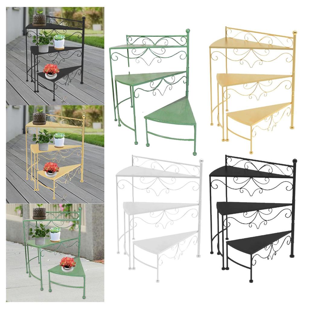 Mehrschichtiger Blumenständer Moderner Lagerregal, Blumenregal Pflanzenregale für Wohnzimmer Innen Außen Ecke