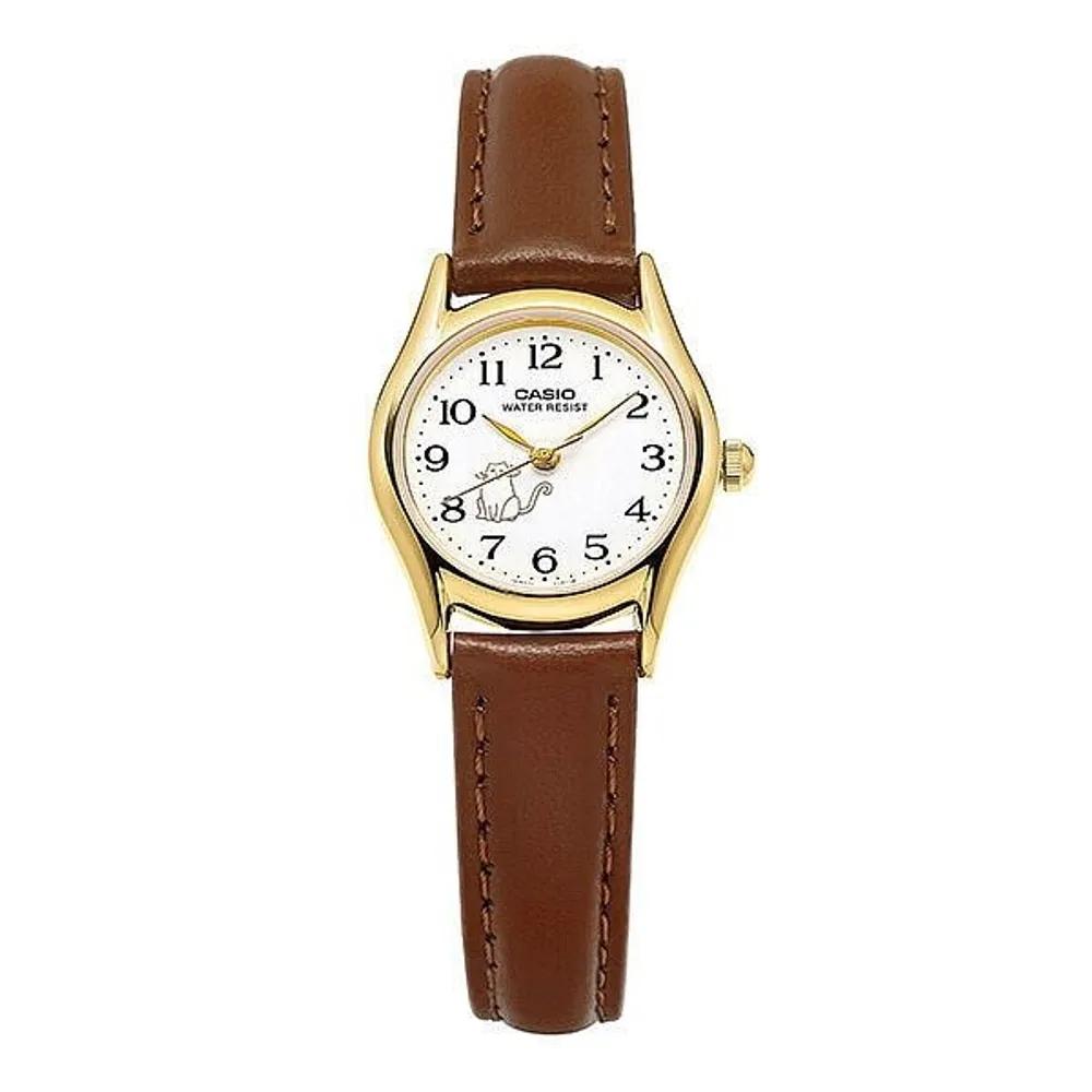 [Cio] Cio Watch LTP-1094Q-7B8RDF (LTP-1094Q-7B8) Cat Analog Women s Leather Watch LTP-1094Q-7B8RDF