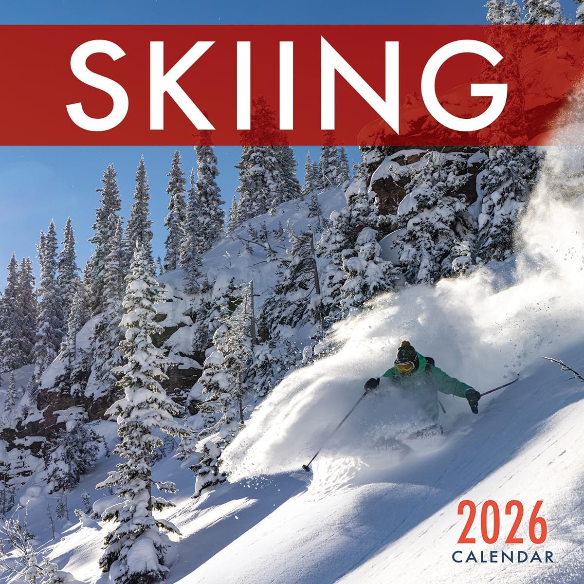 Ski 2026 Wall Calendar - 12x12 Backcountry Skiing Colorado and Beyond