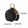 Schmuckorganizer aus PU-Leder Schlüsselanhänger mit Reißverschluss für Reisen Elegantes Aufbewahrungsetui für Ringe und Accessoires
