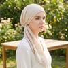 Elastic Cotton Women's Beanie Cap Soft Lady's Muslim Hijab Headscarf Turbantes Caps  Muslim Women
