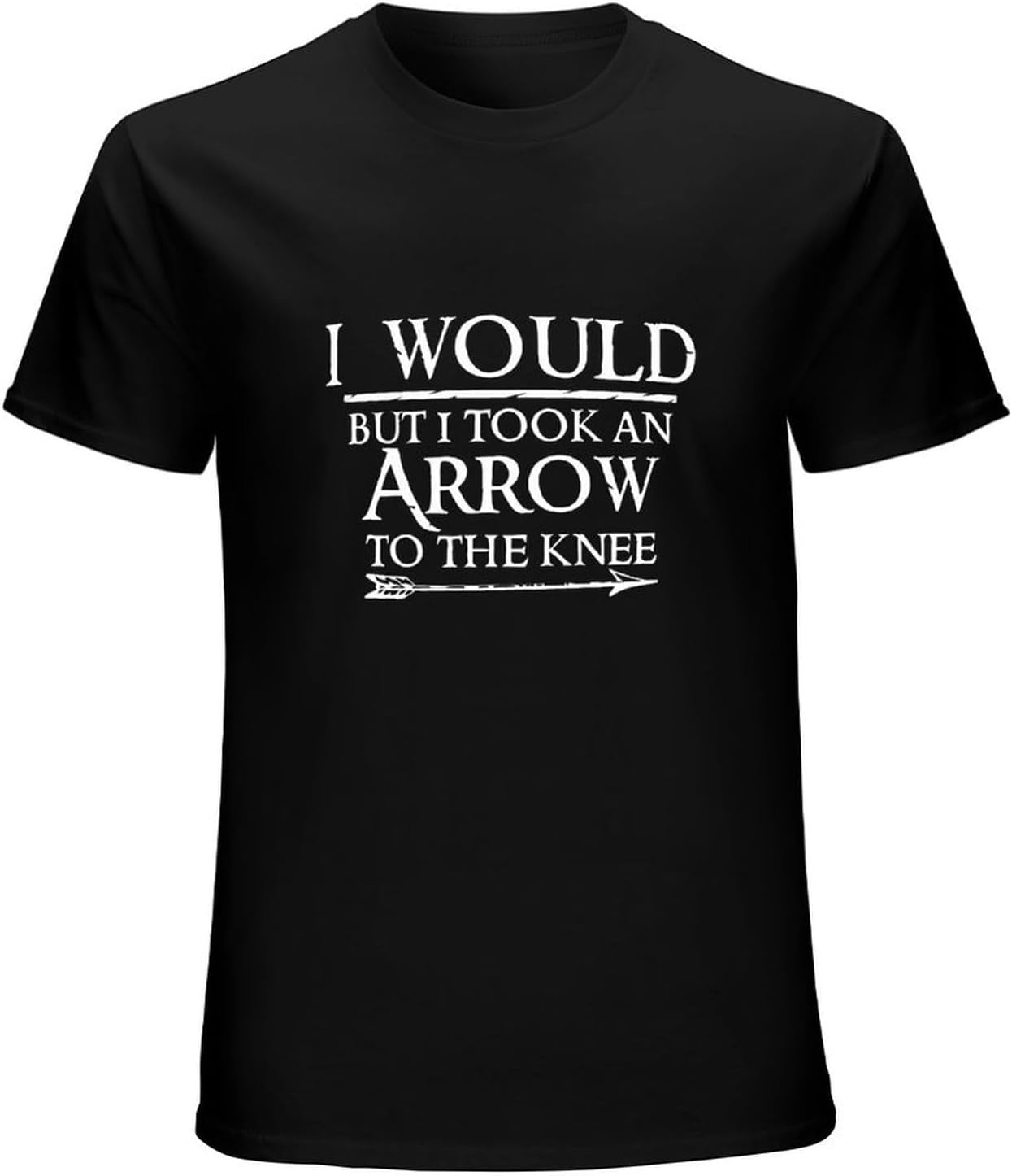 Men s I Would, But I Took an Arrow to The Knee Fashion Cool T-Shirt S чёрный