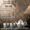 Forbidden City 'Thousand Miles of Rivers and Mountains' Gilt Silver Tea Set