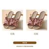[Buy One Get One Free] Linen Slippers Women's Summer Indoor Thick-bottomed Non-slip Couple's Home Cotton and Linen Cool Slippers Men
