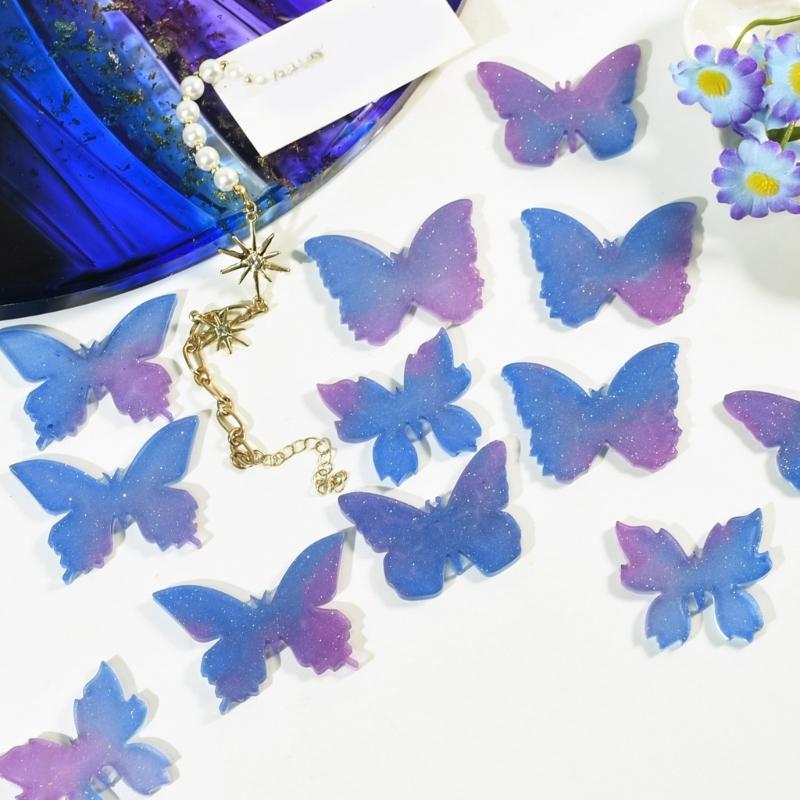 Sturdy Silicone Butterfly Pendant Resin Molds Perfect For Crafting Individualized Jewelry Such As Earrings And Necklaces