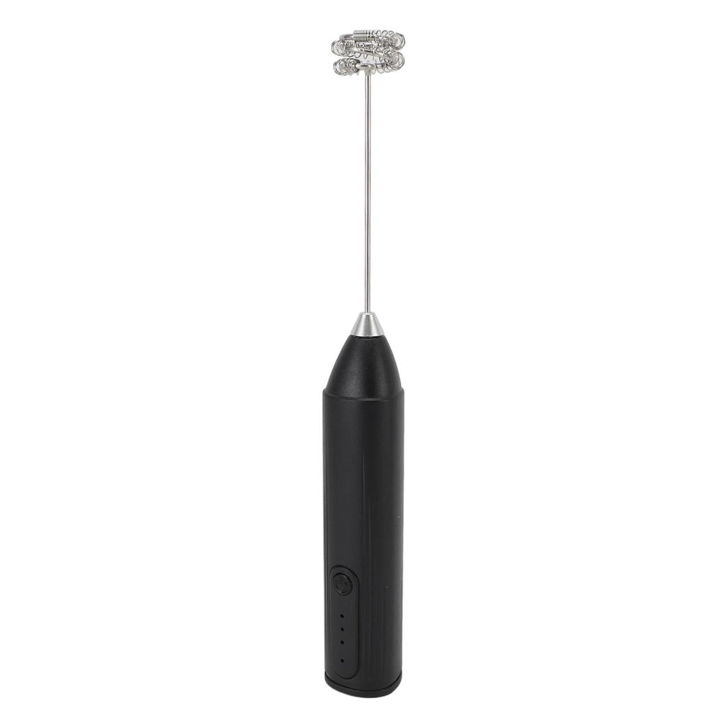 Milk Frother Cordless Rechargeable Handheld Drink Mixer for Coffee Stirring Milkshake Whisking