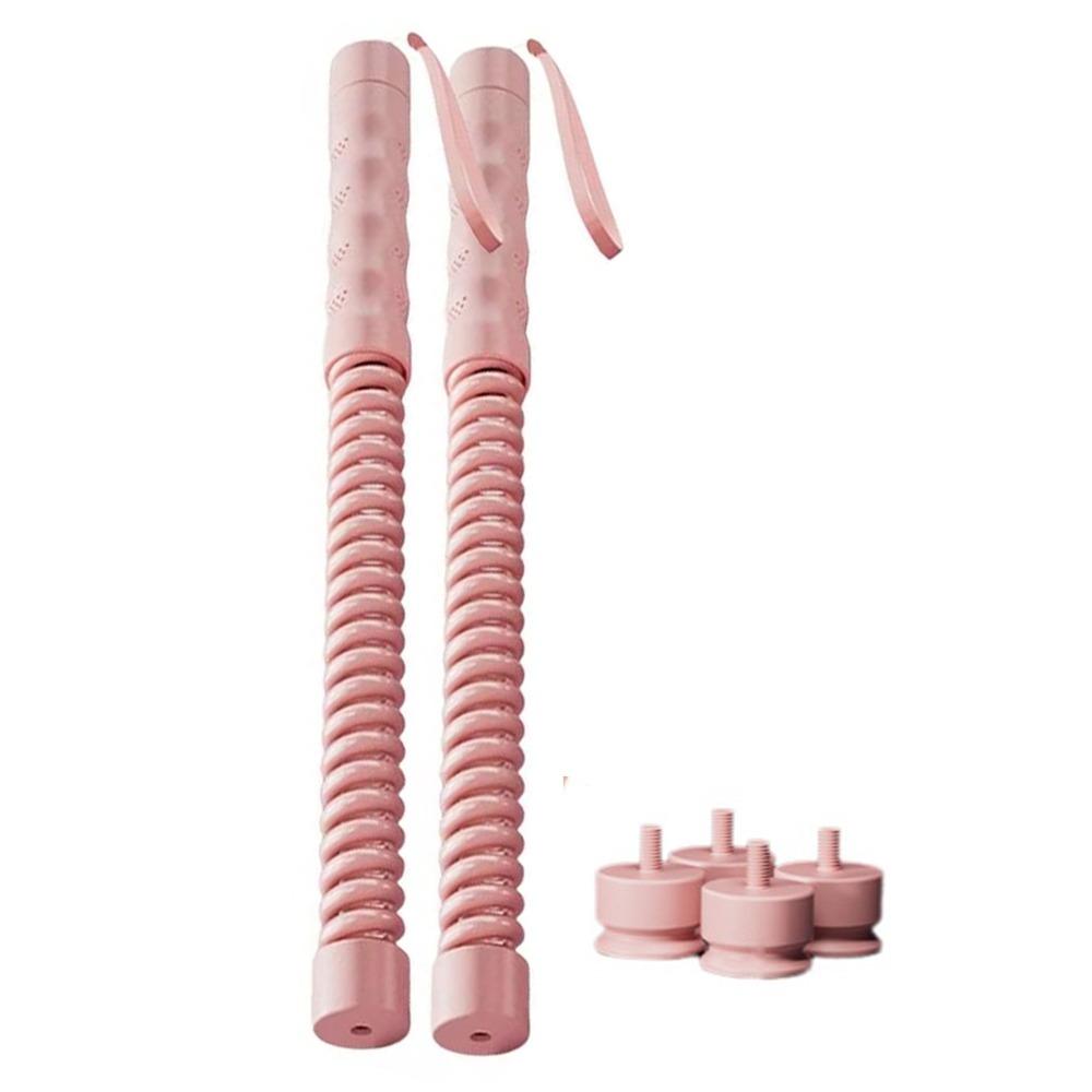 2 Pcs Non-Slip Handle Cordless Battle Rope Adjustable Resistance Power Training Rod Arm Strength