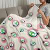 flower face Abstract pop modern murakami soft warm plush blanket dorm sofa living room pet hogar bedroom gift nap home Flannel