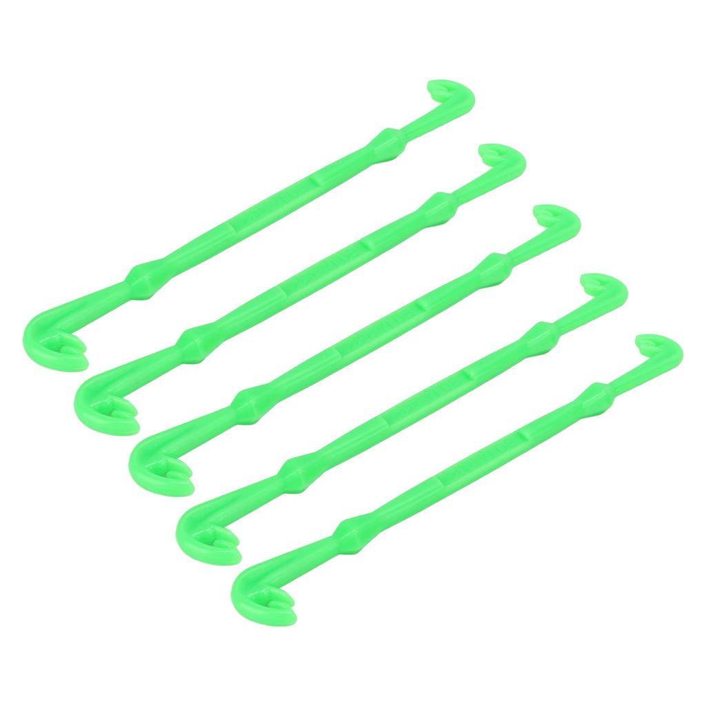 5Pcs Portable Fishing Line Knot Tool Green Plastic Hook Knot Tying Tool Fishing Gear
