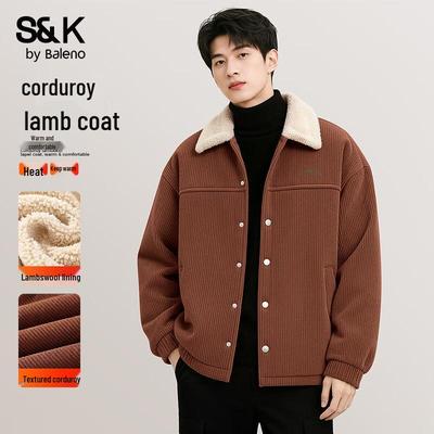Baleno S&K Men's Corduroy Sherpa Lined Jacket