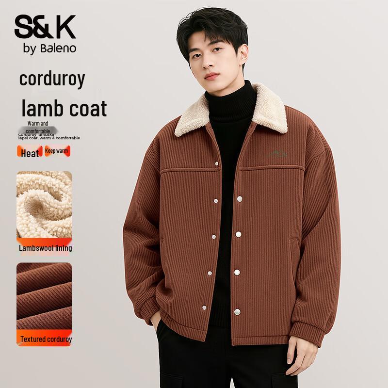 

Baleno S&K Men s Corduroy Sherpa Lined Jacket XL