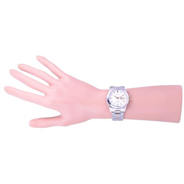 Seiko Men's SGG719P1 (Seiko Q Combi Bracelet S/GLASS 10atm) Round Watch Gold Analog