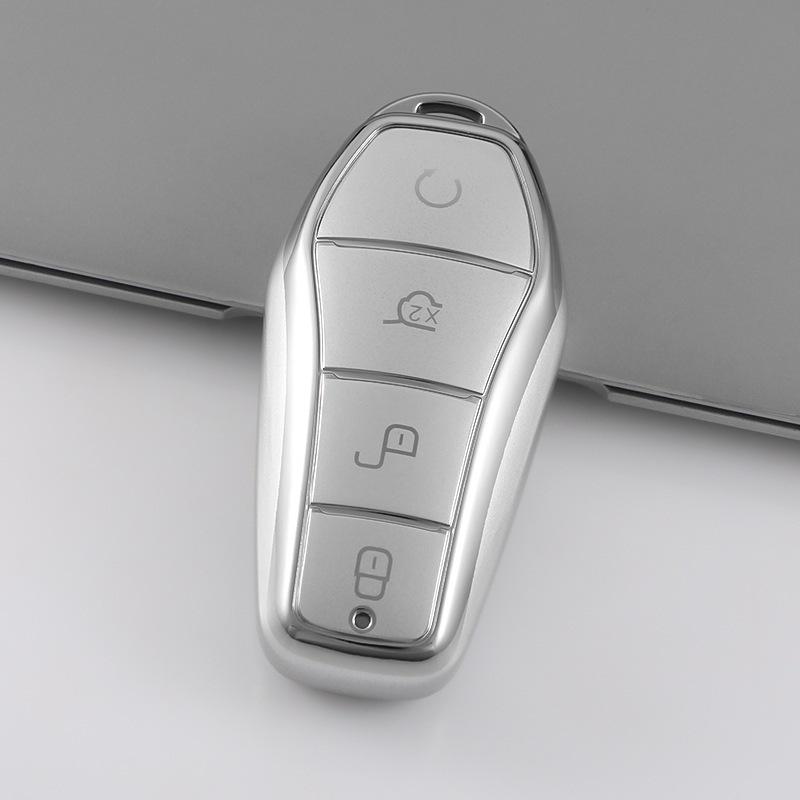 Quicksand Silver Key Shell for BYD Dolphin, Qin Plus, Tang DMI, Han EV, Song Pro, Yuan Plus