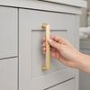 Modern Style Cabinet Handles Brushed Nickel Finish Furniture Handles  For Dresser Cabinet