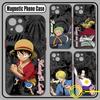 Anime Ones Pieces Luffys Zoros Phone Case For Samsung Galaxy S25 S24 S23 S22 S21 S20 FE Plus Ultra 5G Matte Magnetic