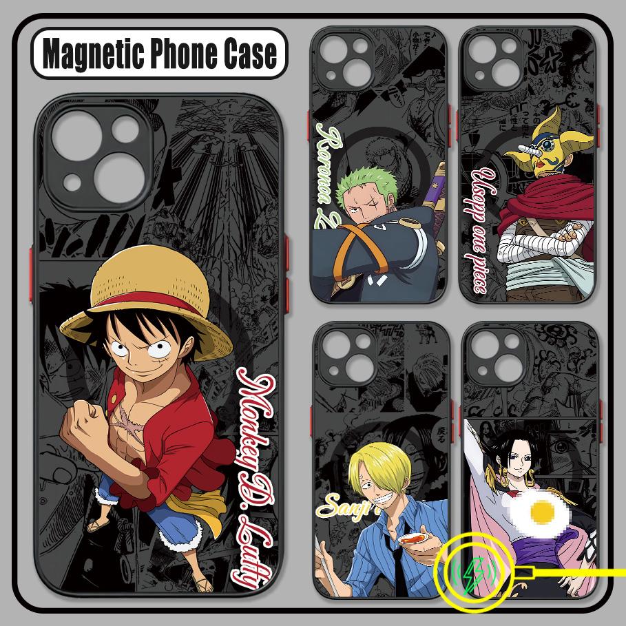 Anime Ones Pieces Luffys Zoros Phone Case For Samsung Galaxy S25 S24 S23 S22 S21 S20 FE Plus Ultra 5G Matte Magnetic