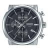 Casio Standard Analog Chronograph Edelstahl Schwarzes Zifferblatt Quarz MTP-E510D-1A1V Herrenuhr