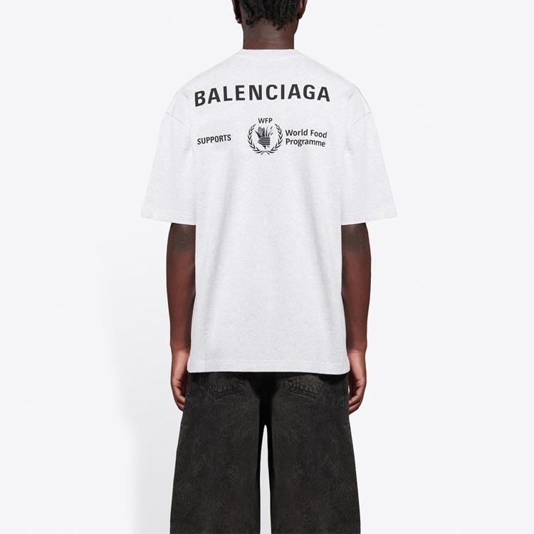 Balenciaga x Wfp T Shirt Men's Gray 612966THV841167