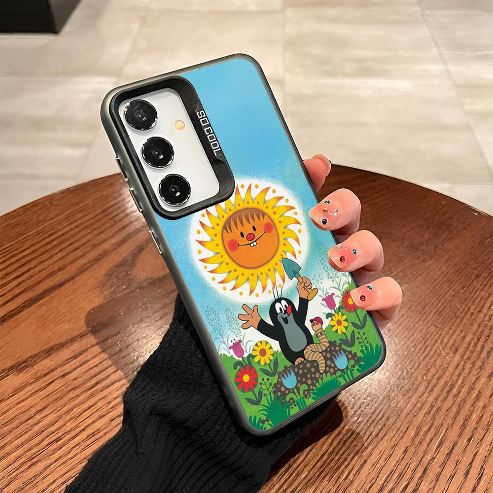 Cartoon Classic Krtek A Kalhotky Phone Case For Samsung Galaxy S25 S24 S23 S22 S21 S20 Note20 Ultra Plus Fe Colored Silver Cover