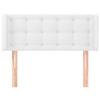 Tête de lit - MAISON EXCLUSIVE - 103x16x78/88 cm (avec oreilles) - Similicuir - Hauteur réglable - Pieds bois