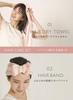 CB JAPAN Carari Hair Drying Towel Absorbent Fluffy and Hair Care Set Carari & Hairband, 4.5x Microfiber, Pink, Quick-Drying, Marshmallow-Soft Texture,