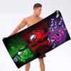 Hot Game A-among U-us Beach Towel Colorful Bath Towels for Girl Microfiber Quick Dry Custom Sand Free Beach Yoga Spa Gym Pool