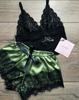 European & American Women's Sexy Lace Pajamas, Plus Size, 4-Piece Set - Homewear & Lingerie