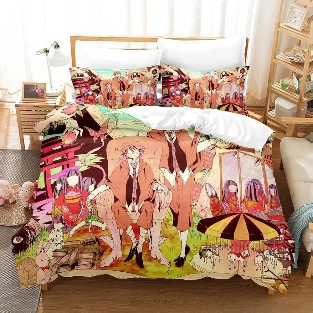 Fashion Bungou Stray Dogs S4 Bedding Set Cartoon Anime Three-piece Set Adult Kid Bedroom Duvet Cover Sets 3D Print Kawaii Anime