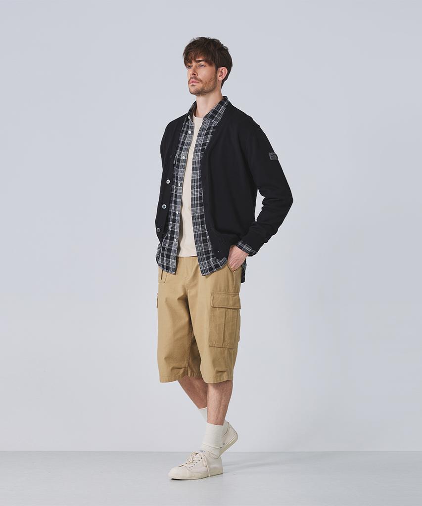 Guernsey Woollens Cotton V-Neck Cardigan - Black