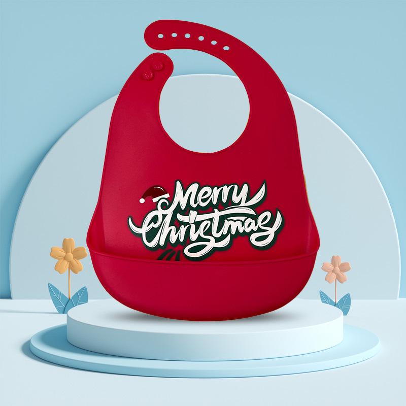 Waterproof Silicone Baby Bib - Large, Wash-Free, Drool & Meal Bib for Newborns and Children