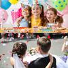 10Pcs Handheld Confetti Poppers Inflatable Multicolor Poppers Portable Prop For Birthday Party Family Gathering Outdoor Toys